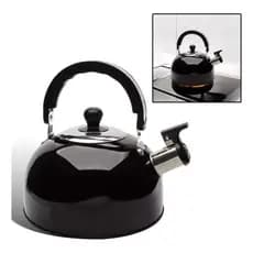 Chaleira Inox Com Apito Café Chá Indução Elétrico E A Gás