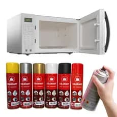 Tinta Spray Alta Temperatura para Escapamento Forno Microondas Airfryer 300ml