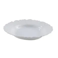 Conjunto 6 Pratos Fundos Porcelana Branca 23 Cm Duravel Resistente Facil Limpeza