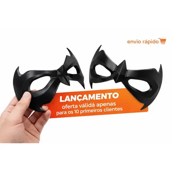 Máscara Robin | Impressão 3D | Cosplay Geek Colecionável