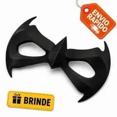Máscara Geek Premium Para Cosplay Festas e Decoração Nerd + Brinde Chaveiro Morcego
