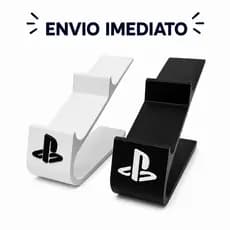 Suporte Duplo Para Controle PS5 PS4 Base Compacta Alto Relevo Organizador Setup Gamer