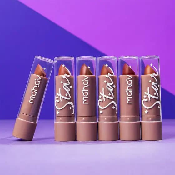 Batom cremoso Star Mahav Matte Longa Duração Alta Pigmentação