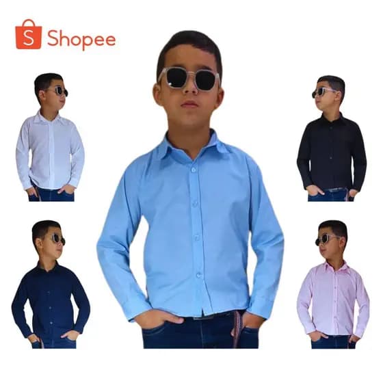 Camisa Infantil para Bebê Infantil Menino Batizado Casamento Festa Envio Já