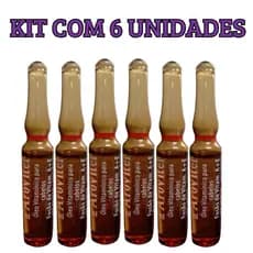 Kit 6 Ampolas Vitamina A+E 2ml - Arovitel Ampola de Vidro