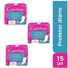 Kit Protetor Diário Carefree Proteção Todo Dia S/Fragrância 15 Un