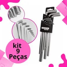 1/2 Pç do kit Jogo Ferramentas Chave Hexagonais Allen p/ Bicicleta Bike Ciclismo 9pçs 1.5 a 10mm