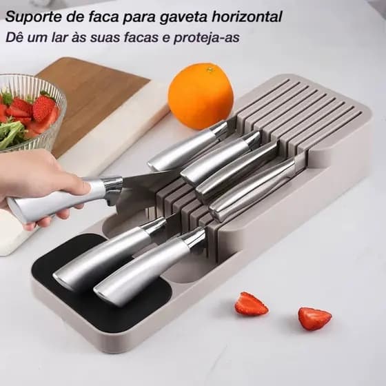 Porta Talheres Gaveta Organizador Separador Cozinha Colher Garfo Faca Divisoria Pratico Casa