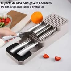 Porta Talheres Gaveta Organizador Separador Cozinha Colher Garfo Faca Divisoria Pratico Casa