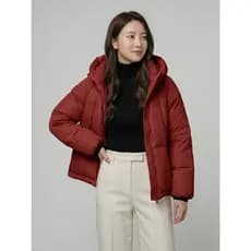 Jaqueta Feminina Puffer Capuz Zíper Duplo Quentinha Casacos Femininos Inverno YAN6000