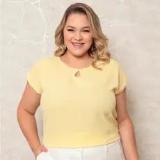 ONLYONE- BLUSA PLUS SIZE FEMININA ELEGANTE DUNAS MANGA JAPONESA DETALHE GOLA GOTA- BLUSAS FEMININAS VERAO FESTA