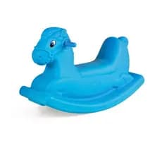 Gangorra Cavalinho Balanço Infantil Criança Azul