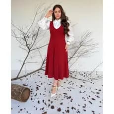 Vestido Evangélico Salopete Moda Feminina Flor Delicado