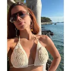 Top Crochê Flor Verão 2024 Tendência Novidade Blogueira Praia