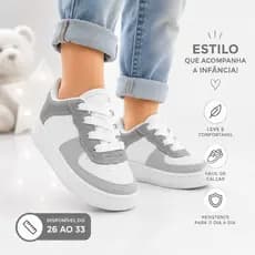 Tênis Infantil Menino e Menina Leve Passeio Escola ideal pro dia a dia envio rapido
