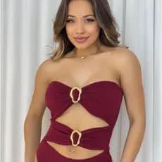 Body Feminino Maio Com Fivela BOJO Tomara Que Caia Versátil  Pará Qualquer Ocasiões