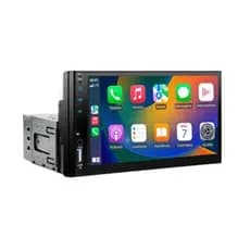 Central Multimídia Carplay 1 Din 7 Polegadas MP5 Bluetooth USB/AUX/TF Mirrorlink Com Tela De Toque