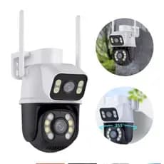 Câmera De Segurança A28B Dupla Compatível Com Alexa Wi-Fi Smart IP66 App ICSEE