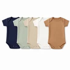 Kit com 5 Body de Bebê Menino 100% Algodão