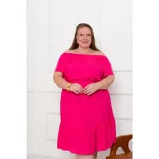 Vestido Ciganinha con Laço de Viscolinho