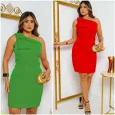 Vestido Femenino Manga Mula de Alfaitaria con Infeite Laço elegante no Hombro