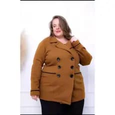 SOBRETUDO DE MOLETON PLUS SIZE 010