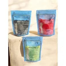 Kit com 3 Argilas Phallebeauty 100G cada - ( Preta, Verde e Rosa )
