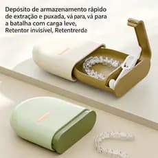 Caixa de limpeza Portátil De Armazenamento para aparelho ortodôntico retentores de dentaduras