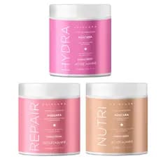 Kit Jacques Janine Hair Care Cronograma Capilar Máscaras Hidratação Nutrição Reconstrução 400g