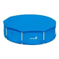 Capa De Piscina Borda Estruturada 3 Metros Diâmetro Lona Azul