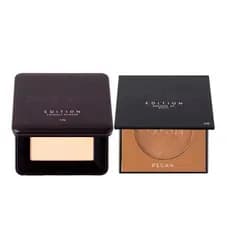 Pó Compacto Porcelain e Bronzer Blush Pecan em Pó Océane