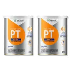 Kit 2 Protein Pt Whey - 300g - Prodiet Sabor Sem Sabor