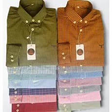 Camisa Masculina e Feminina 100% Algodão  Micro  Xadrez Manga Longa Social Slim Country Cabeça do boi