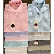 Camisa Masculina  Algodão Premium  Xadrez Manga Curta Slim Country Tricoline Bordado Cabeça do boi
