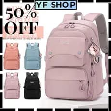 Mochila grande Vários Bolsos Feminina Escolar Universitária De Viagem Bolsa Grande Capacidade Moda Casual Unissex