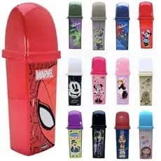 Case Infantil Estojo Portatil  Porta Escovas Dentes Escolar Escolha Seu Personagem Disney Pratico Higienico Divertido