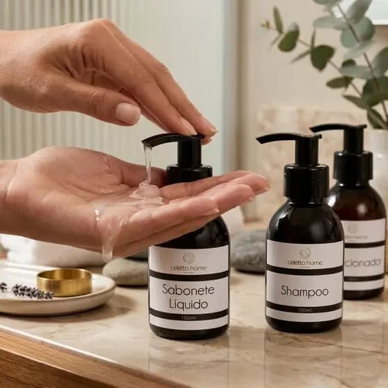 Frascos para Viagem 100ml Shampoo Condicionador Sabonete Líquido Hidratante Alta Qualidade