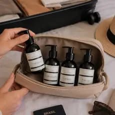 Kit 5 Frasco para Viagem 100ml Shampoo Condicionado Mascara Ideal para Viagens