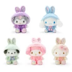 Kawaii Sanrio Easter Coelho Kuromi Hellokitty Melody Cinnamoroll Chaveiro De Pelúcia Fofo