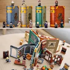 Harry Potter Hogwarts Lego Classe Livro Mágico Blocos de Construção Mini Modelo Brinquedos Educativos Populares