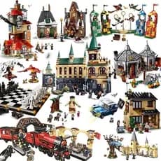 2022 Novo Legooed Harry Potter Feijão Mágico Xadrez Câmara Secrets Privet Drive Ataque Na Toca Hedwig Building Blocks Brinquedos