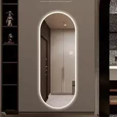 Espelho inteligente espelho de corpo inteiro pendurado na parede quarto inteligente entrada led simples com luz espelho