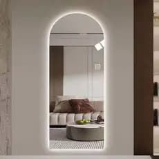 Espelho espelho de corpo inteiro montado na parede quarto inteligente entrada led simples com luz em forma especial espe