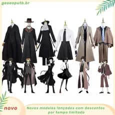 Anime Bungo Stray Dogs Ranpo Edogawa Cosplay Costume Wig Unisex Detetive Uniforme Manto De Halloween Rampo Costumes