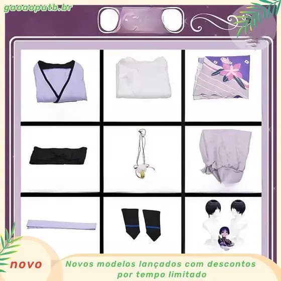 XCXOSD Genshin Impact Wanderer Cosplay Fantasias Scaramouche Roleplay Pano De Festa De Halloween Roupas Homem Mulher