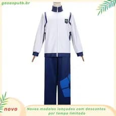 Anime BLUE LOCK Yoichi Isagi Uniformes Escolares Fantasias Cosplay para Adultos Conjunto Completo Restauração Perfeita 7