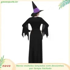 Vestido Uniforme De Halloween Vampiro Púrpura De Bruxa Bola De Desempenho