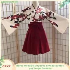 Kimono Sakura Estilo Japonês Floral Impressão Vintage Vestido Mulher Camélia Oriental Traje De Amor Haori Yukata Roupas