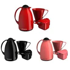 Kit Prático Para Café  Cha Garrafa 650ml  + Açucareiro 350ml  + Suporte Filtro  caf 102,103 Unitermi