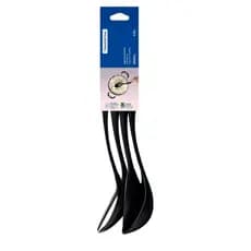 ‎ Kit Jogo Utensílios De Cozinha Tramontina Ability Preto Antiaderente Nylon Pegadores Conjunto Multiuso Cozinha